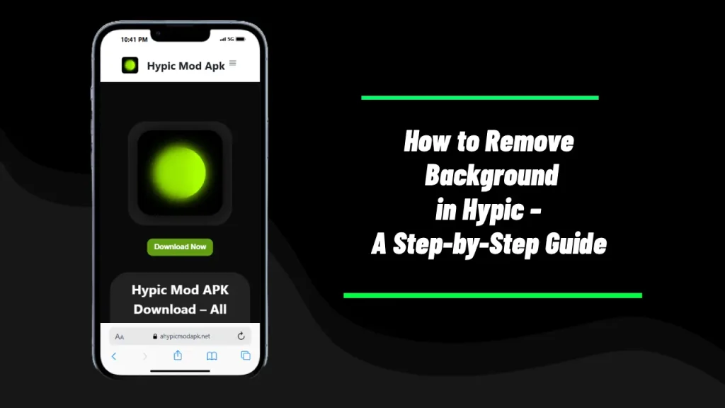 How to Remove Background in Hypic 