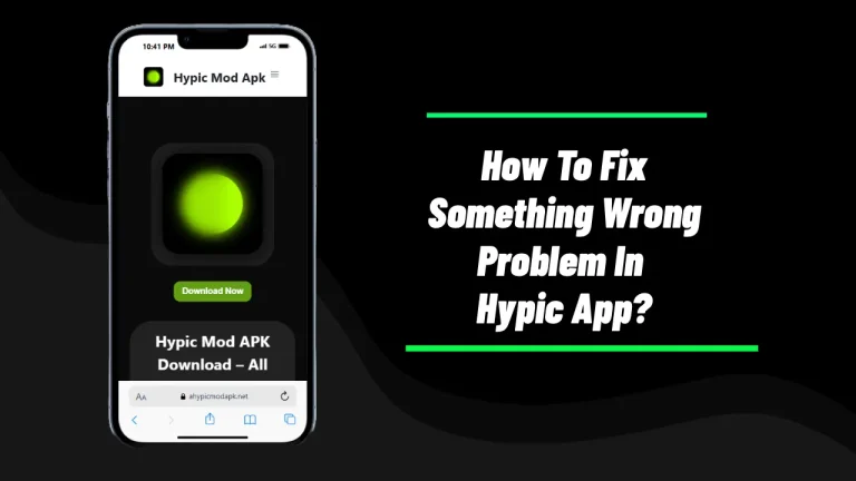 How To Fix Something Wrong Problem In Hypic App