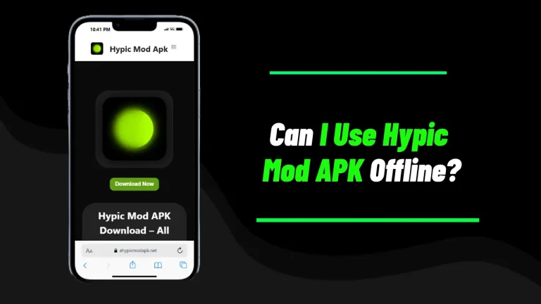 Can I Use Hypic Mod APK Offline
