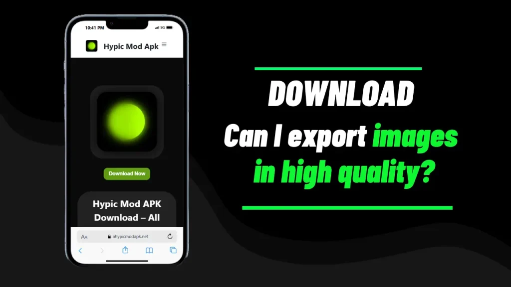 Can I export images in high quality?